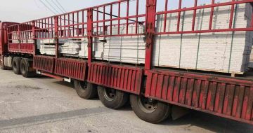 滁州 白麻荔枝面外墙干挂，工厂装车日常