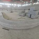 滁州 芝麻白异形坐凳，自然面光面弧形加工