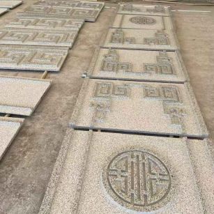 滁州 白麻花岗岩外墙立面雕刻板