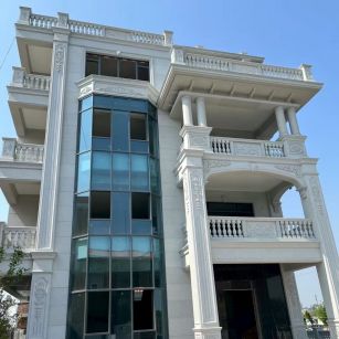 滁州 白麻花岗岩别墅外墙干挂效果展示