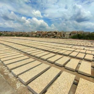 滁州 黄金麻荔枝面花岗岩石材地铺石防护中