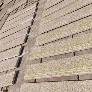 滁州 黄金麻花岗岩光面楼梯踏步