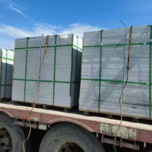 滁州 芝麻白花岗岩地铺石装车日常