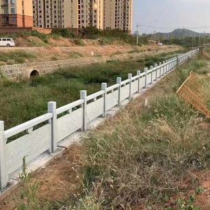 滁州 白麻河道栏杆效果展示图