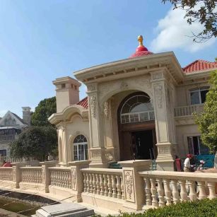 滁州 黄金麻花岗岩欧式别墅