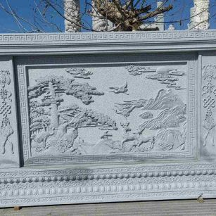 滁州 芝麻白大型照壁，屏风，影壁