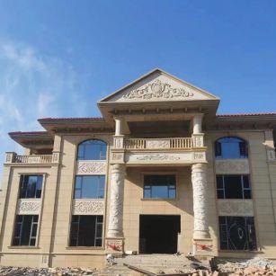 滁州 黄金麻花岗岩别墅外墙干挂