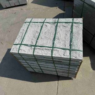 滁州 白麻花岗岩石材自然面蘑菇石成品