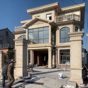 滁州 黄金麻花岗岩荔枝面别墅外墙干挂私家专属