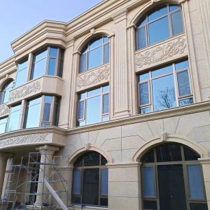 滁州 黄金麻花岗岩别墅外墙干挂