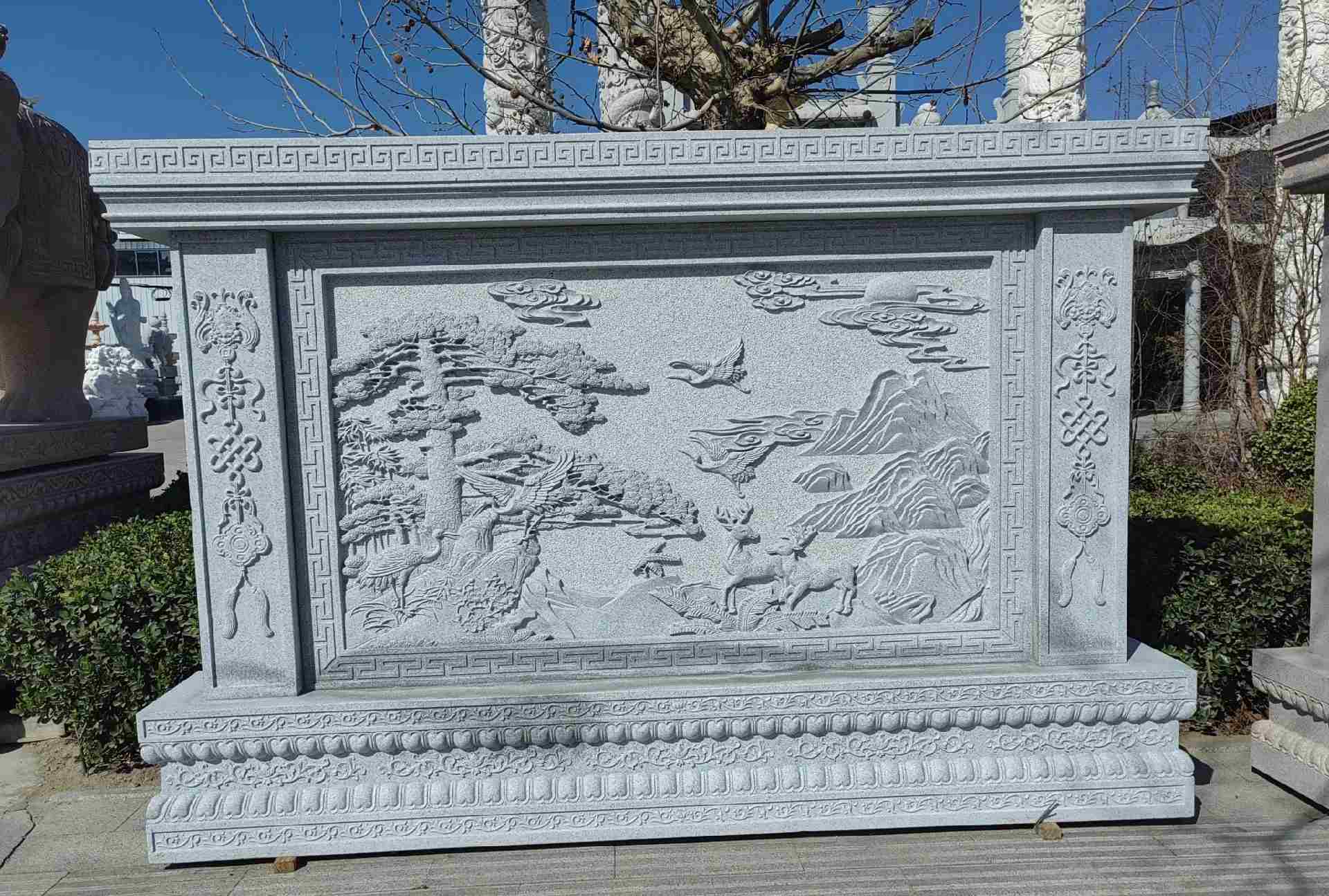 滁州 芝麻白大型照壁，屏风，影壁