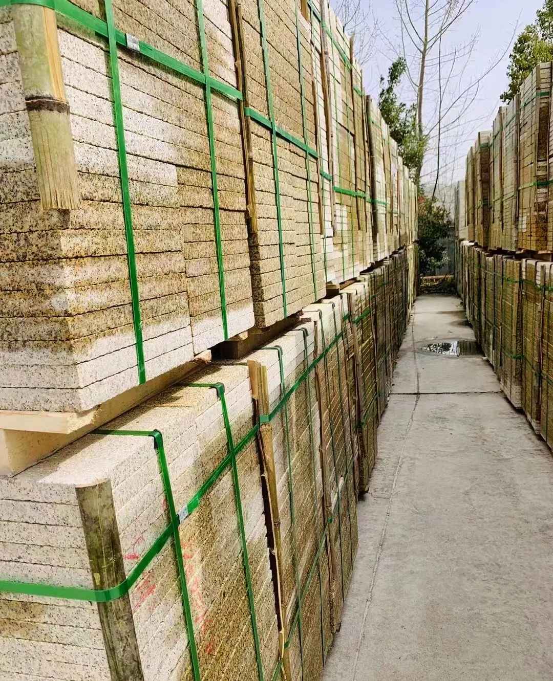 滁州 黄金麻花岗岩荔枝面地铺石