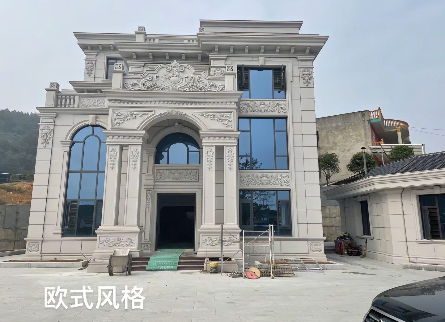 滁州 白麻花岗岩别墅外墙干挂