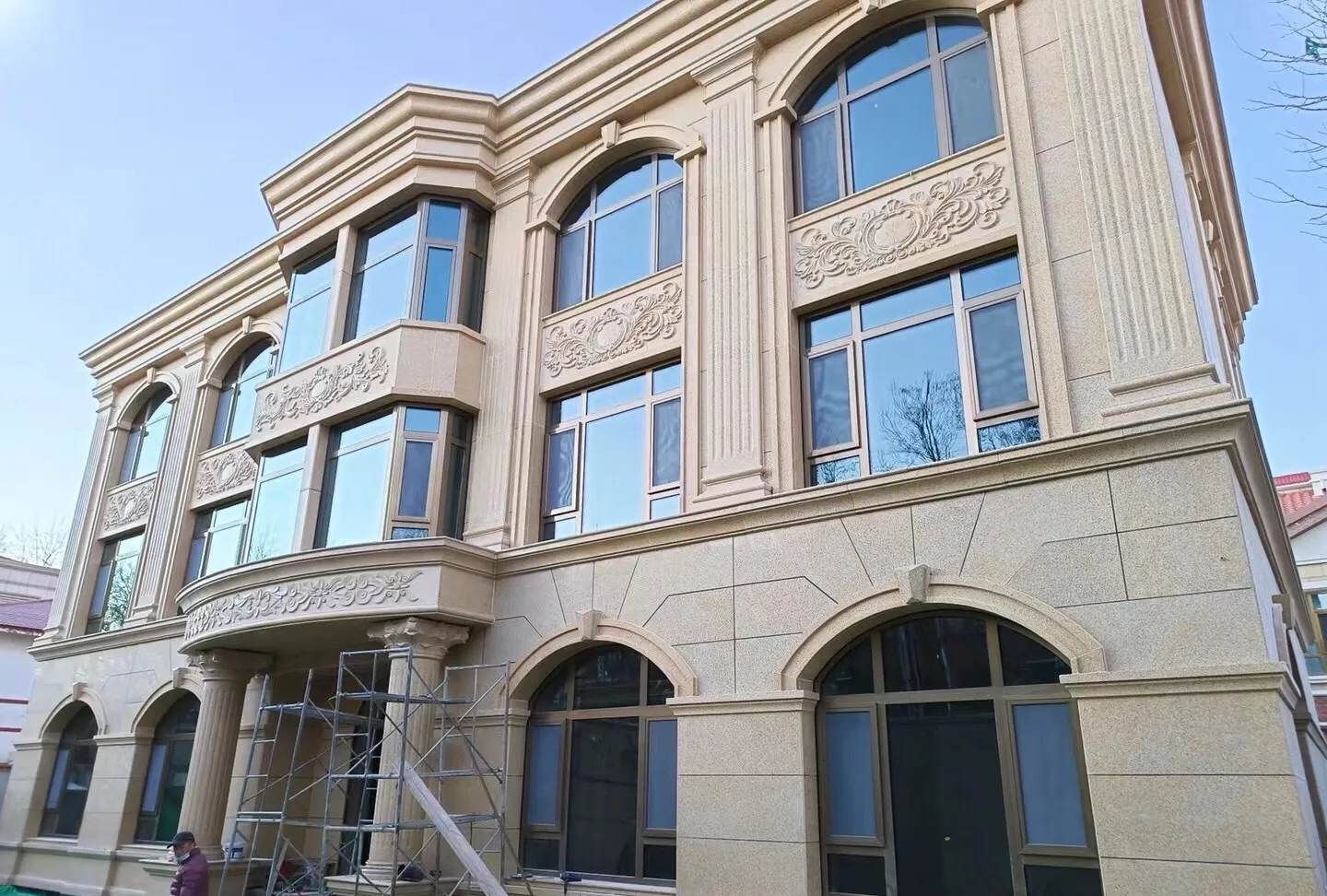 滁州 黄金麻花岗岩别墅外墙干挂