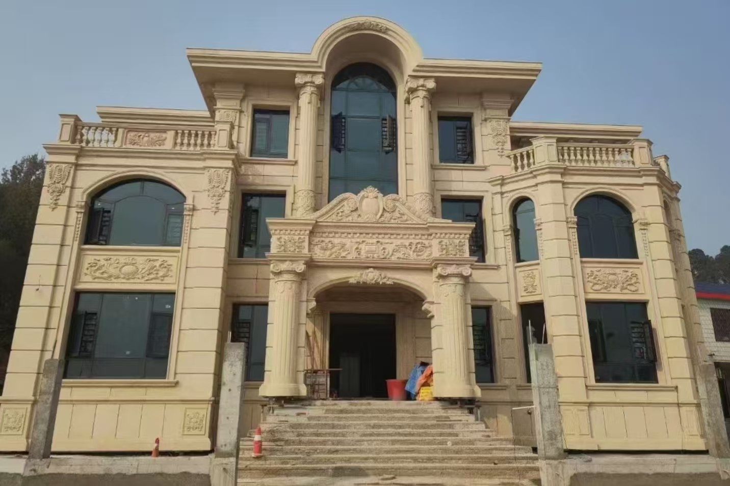 滁州 黄金麻花岗岩别墅外墙干挂