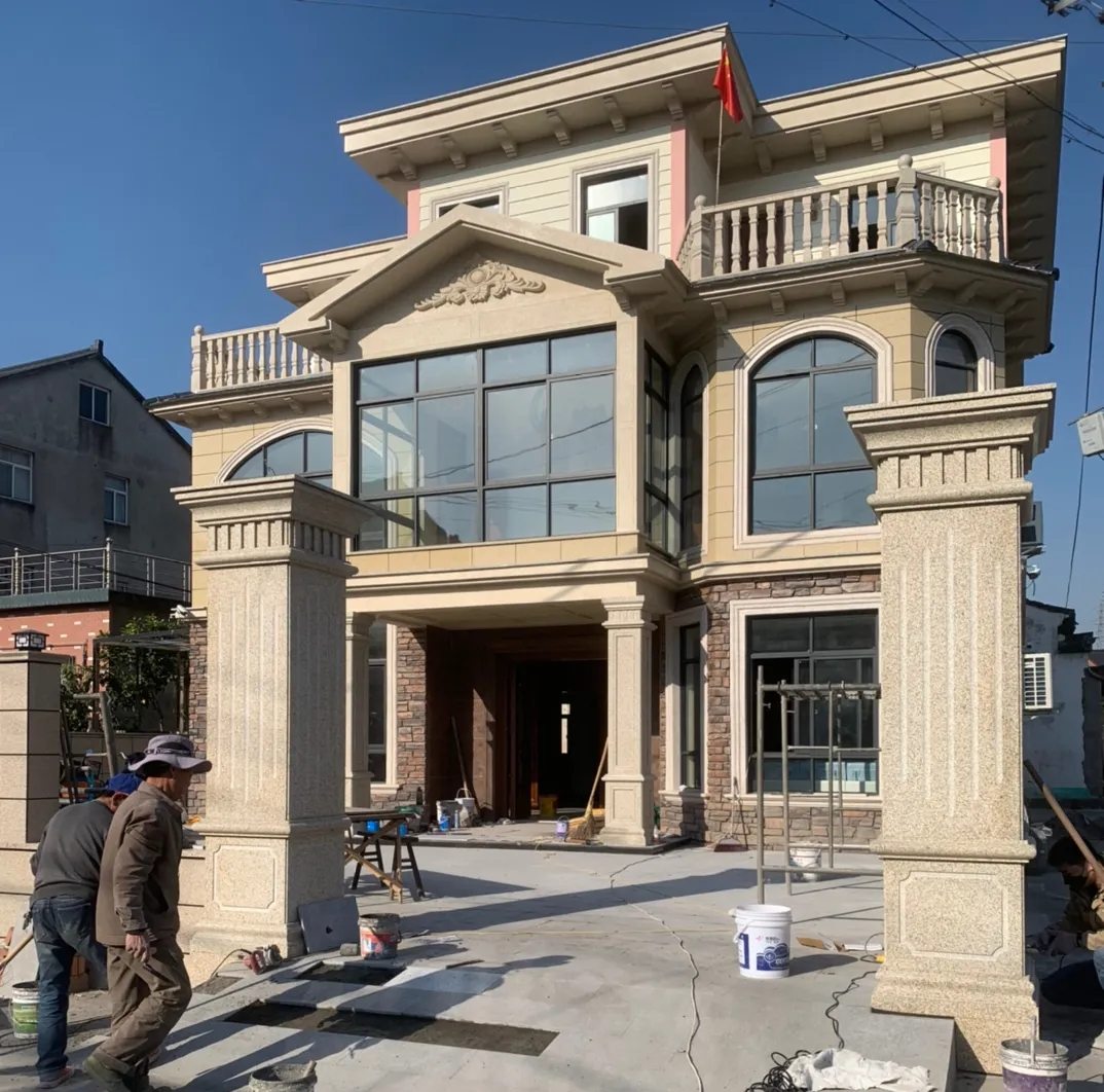 滁州 黄金麻花岗岩荔枝面别墅外墙干挂私家专属