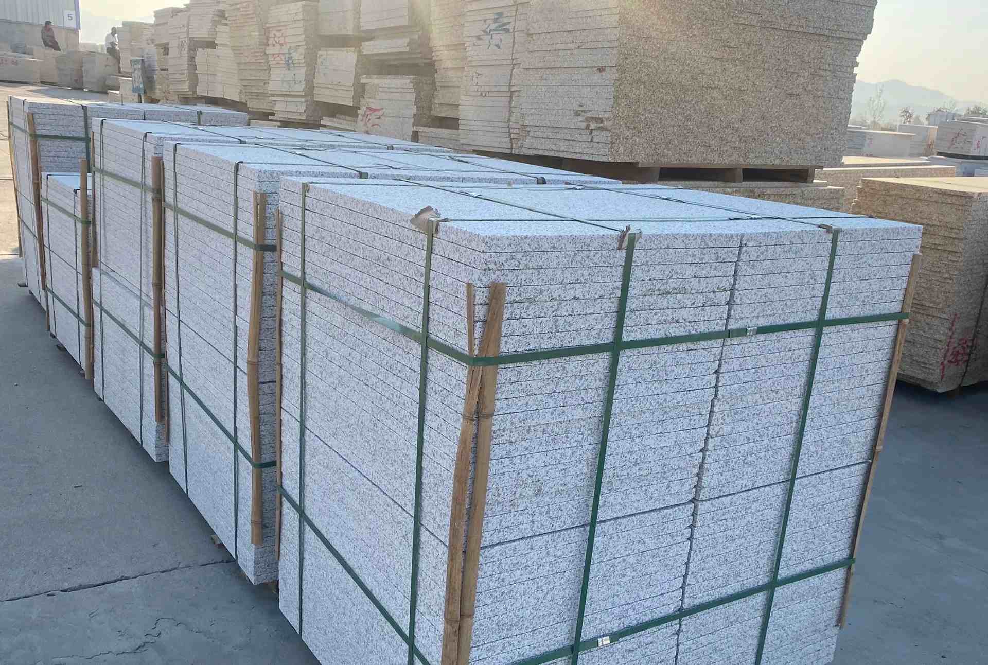 滁州 白麻花岗岩荔枝面地铺石